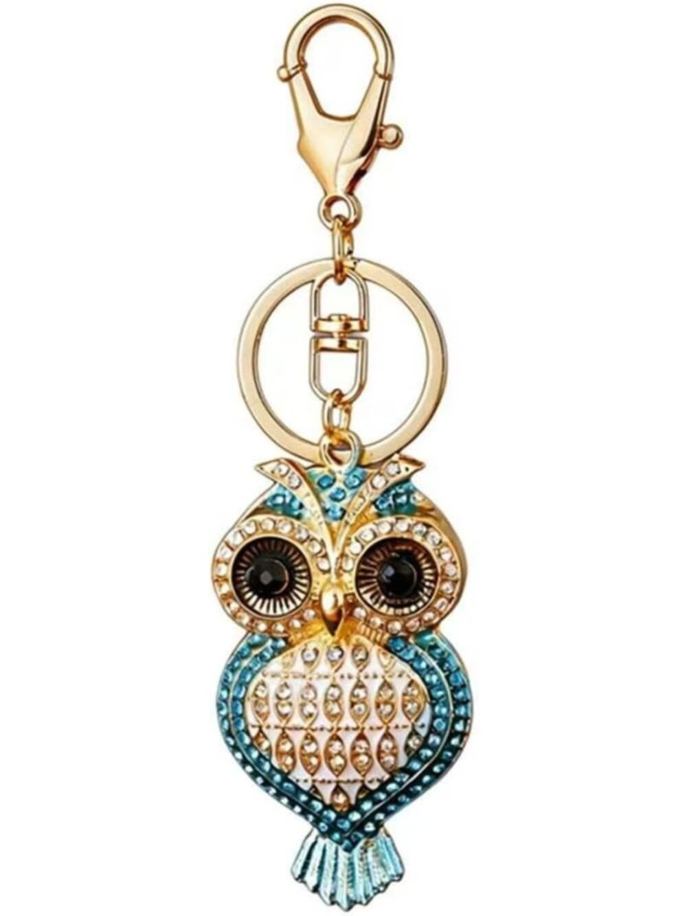 Sparkling Rhinestone Owl Keychain | Bling Accessory | Perfect Gift for Animal
